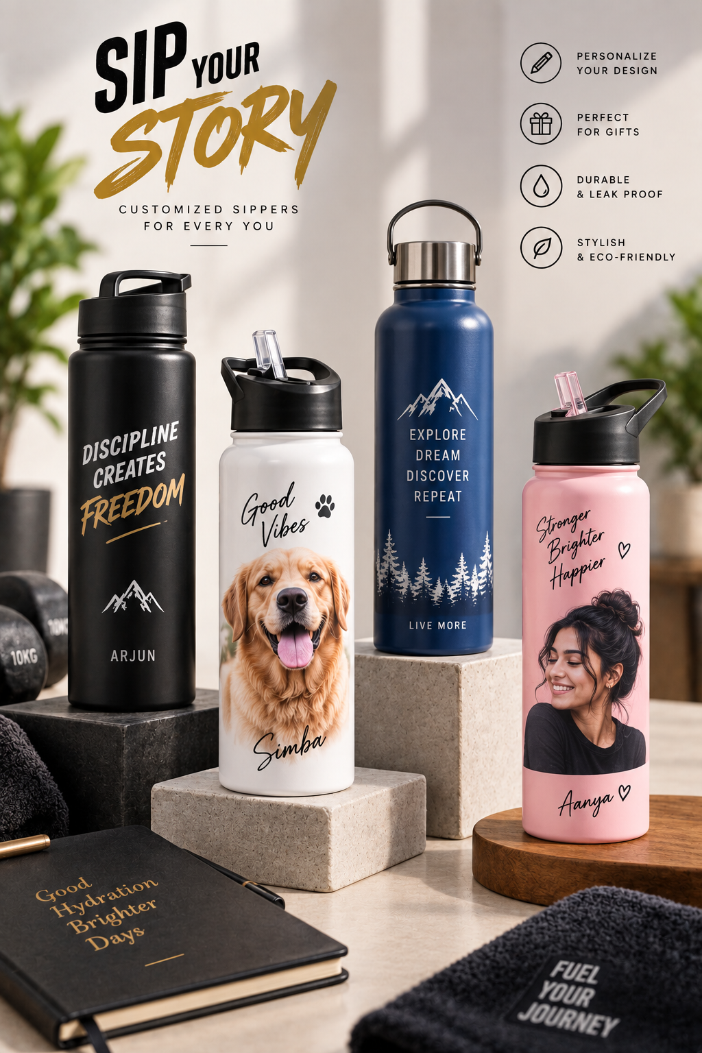 Customized Sipper Bottles